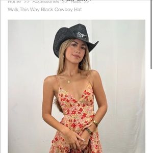 Walk this way black cowboy hat